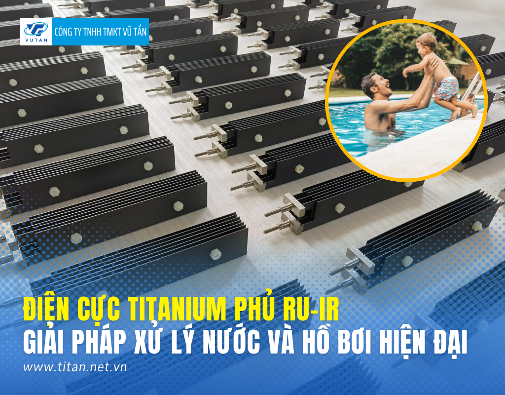 Điện cực Titanium phủ Ru-Ir